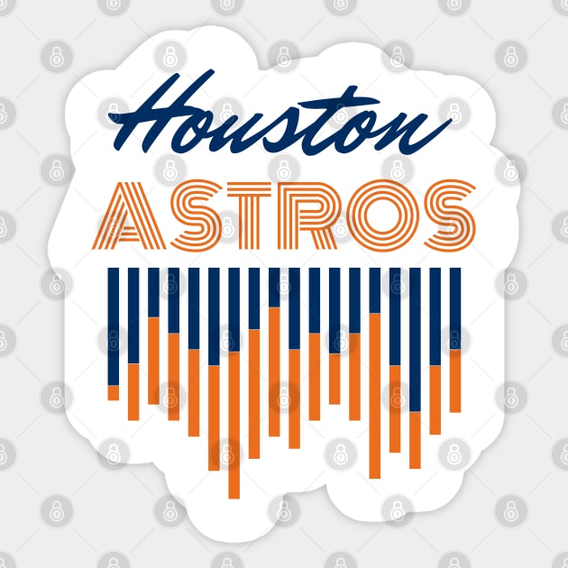 Houston Astros Sticker by SimpliDesigns